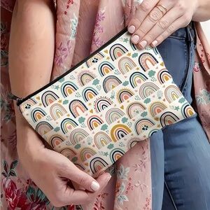 Colorful Rainbow Makeup Bag